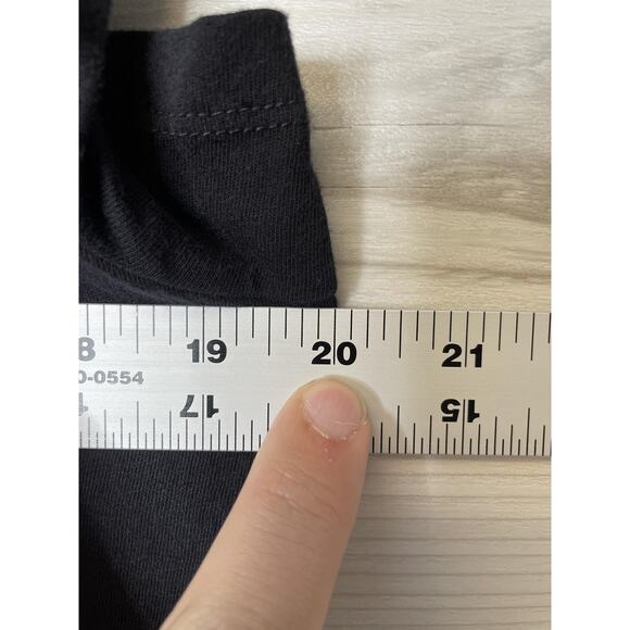 a.n.a A New Approach Shirt Womens Medium Black V-Neck Short Sleeve Cotton Tee - Picture 5 of 8